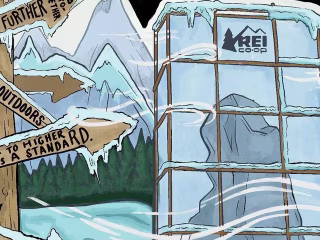 REI "PRAY FOR SNOW" STICKER