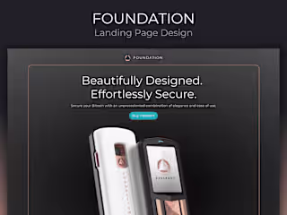 Foundation Passport - A Product Landing Page Design 