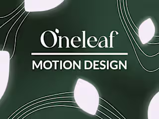 Motion Design online ad - OneLeaf app