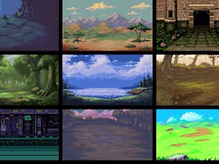 Pixel Art Landscape Backgrounds