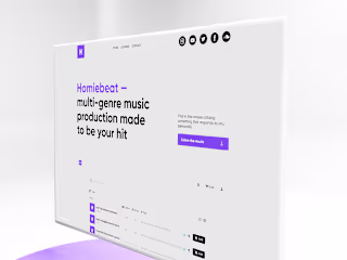 Homiebeat — music producer website and brand design