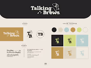 Talking Brews Co. Branding Board