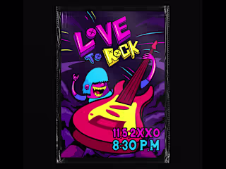 Love to Rock Poster