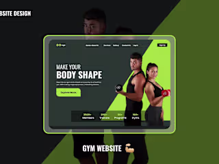 Gym Website Design using WordPress