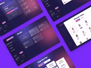 Branding and product design for a text-to-speech AI tool