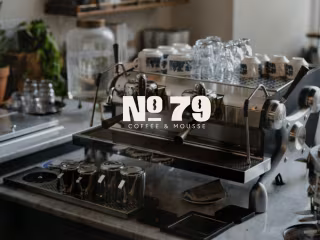 No 79 coffee and mousse branding 