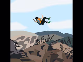 Skydiving animation - YouTube