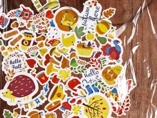 AUTUMN STICKERS SET on Behance
