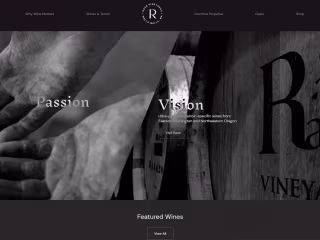 Rasa Vineyards Website and E-Commerce Redesign