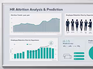 HR Attrition Prediction + Attrition Analysis
