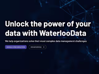 WaterlooData Website Redesign and Re-platform