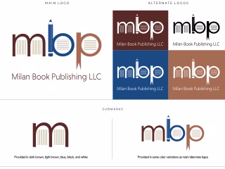 Milan Book Publishing | Logo & Brand Board Design