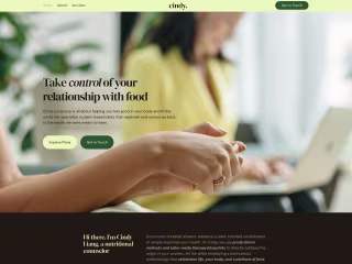 Multi-page Framer Website for a Personal Nutritionist