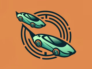 Running Car Logo