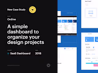 A simple dashboard to organize your design projects
