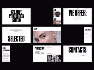 Web design for creative studio