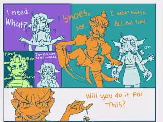Unfinished comic