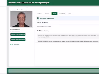 AI-Powered Candidate Evaluation Platform for Sports Management