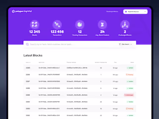 Product Design | Polygon Nightfall Block Explorer