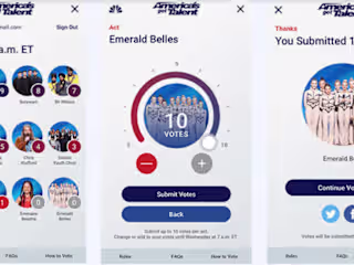 America's Got Talent, Voice, Blacklist websites, games, & apps