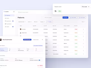 Healthcare website application design