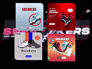 Shoes business Social Media Poster design
