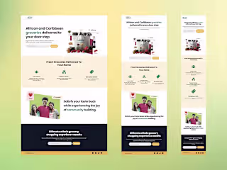 Grocery Marketing Landing Page Design