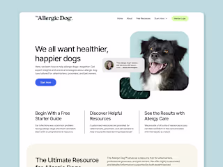The Allergic Dog | Branding + Kajabi Web Design