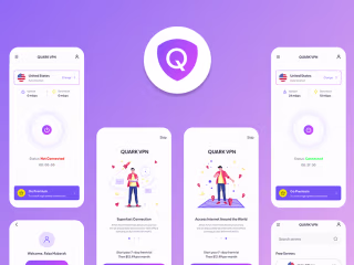 Quark- VPN Mobile App UI/UX on Behance