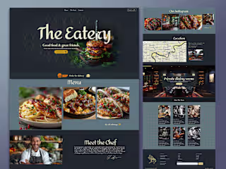 Website for Restaurant ✦ The Eatery