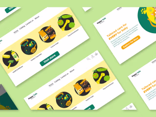 Custom Vector Illustration for pet store website 