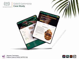 Gold E-commerce Website UX/UI Design Case Study