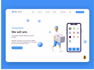 Web design for IT company website
