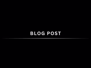 Blog Post