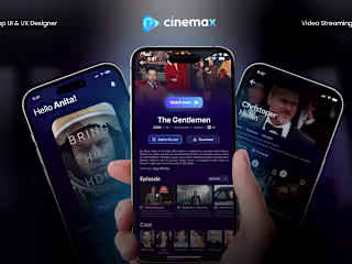 CINEMAX | Streaming Online App | UI/UX Design