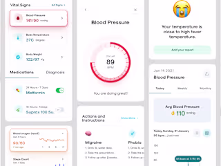 Cura Health Patient Monitoring App Redesign
