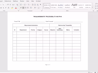 Traceability Matrix
