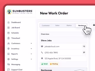 Customers - Work Orders | Shopmanager SaaS Platform