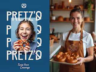 Pretz'd, Visual identity