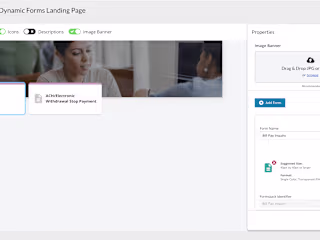 Admin & Customer facing UI for Banking Forms