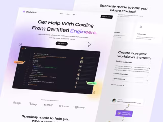 Code Collaboration Platform Landing Page