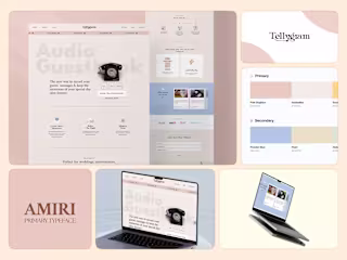 Audio Guestbook E-com | Webflow Dev + UI Design 