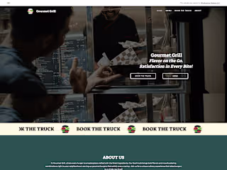 Gourmet Grill Food Truck Website | Wix Studio (Template)