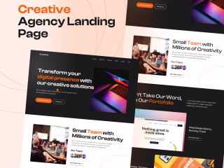 Landing Page UI Design - Creative Agency 