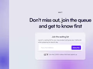 Don't miss out, join the queue and get to know first