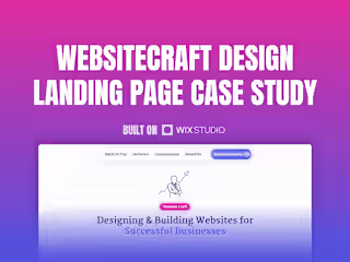 Websitecraft Design | Landing Page in Wix Studio