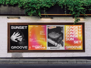 Event Marketing Poster Designs - Sunset Groove