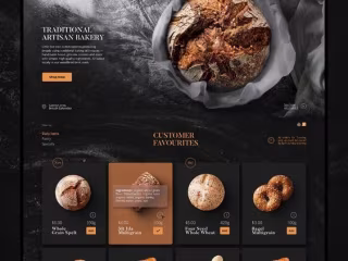Bakery Shop UI Design
