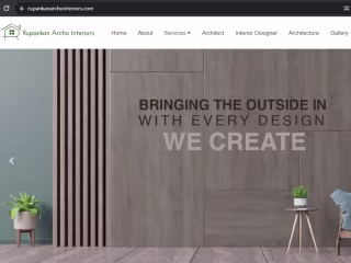 Website Developed for "Rupankan Archo Interiors"