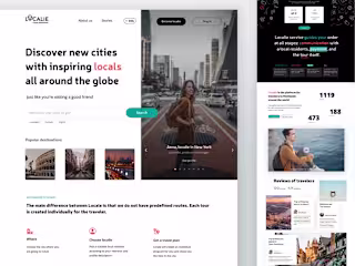 Localie landing page